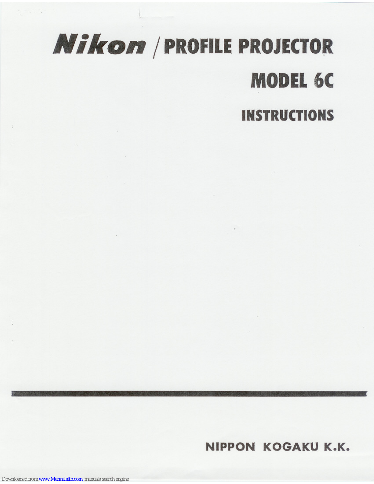 Nikon 6C Instructions Manual - ManualMachine.com