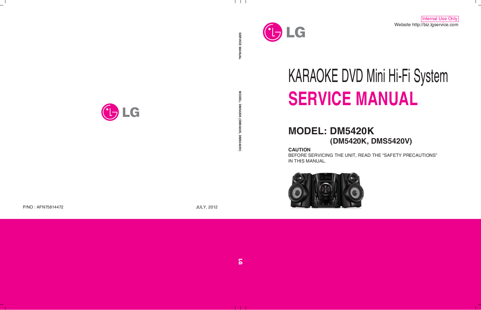 LG DM5420K Schematic