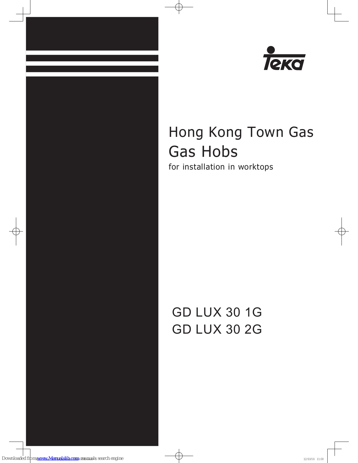 Teka GD LUX 30 1G, GD LUX 30 2G User Manual