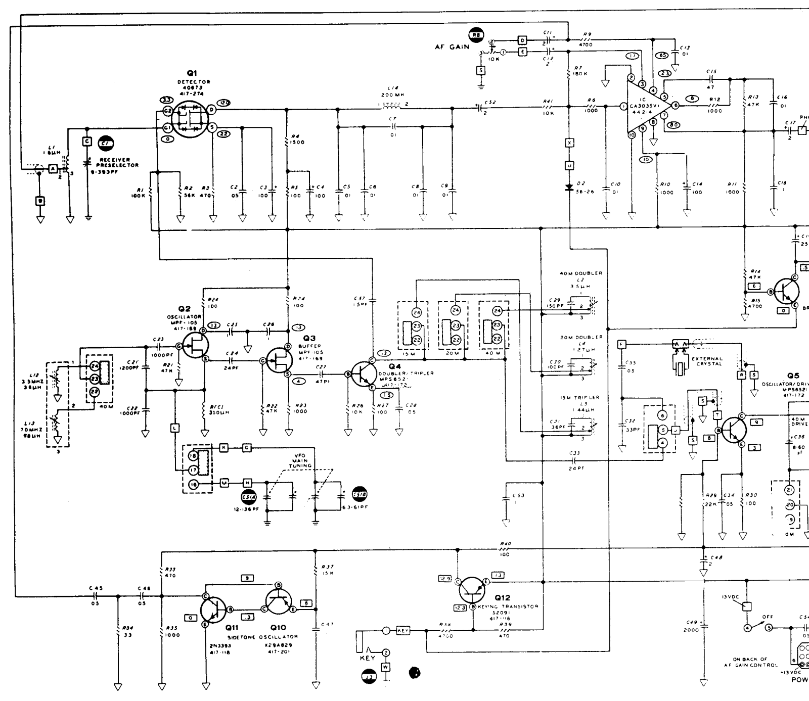 Heathkit HW-7 Schematic