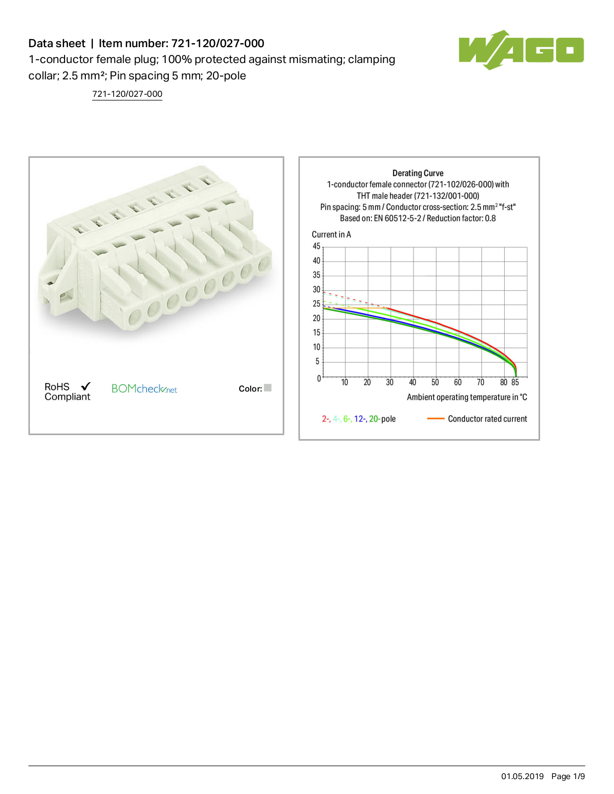 Wago 721-120/027-000 Data Sheet