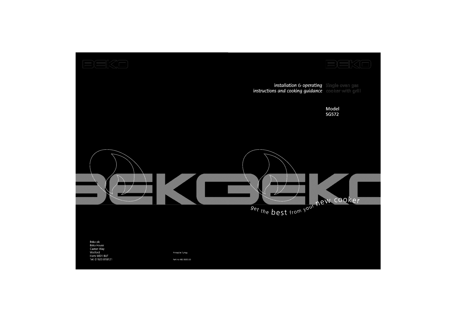 Beko SG752 User Manual