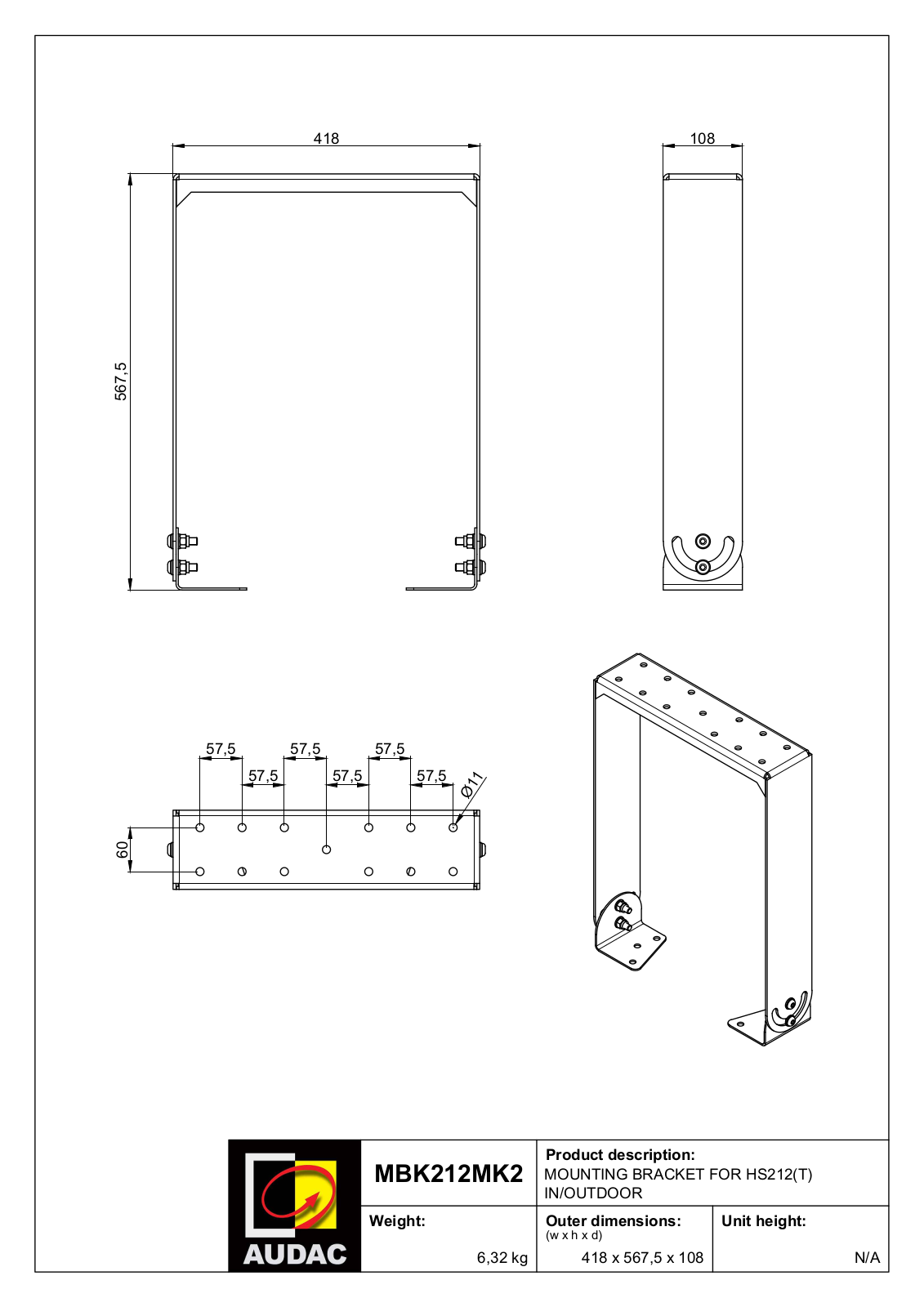 Audac MBK212MK2 User guide - ManualMachine.com