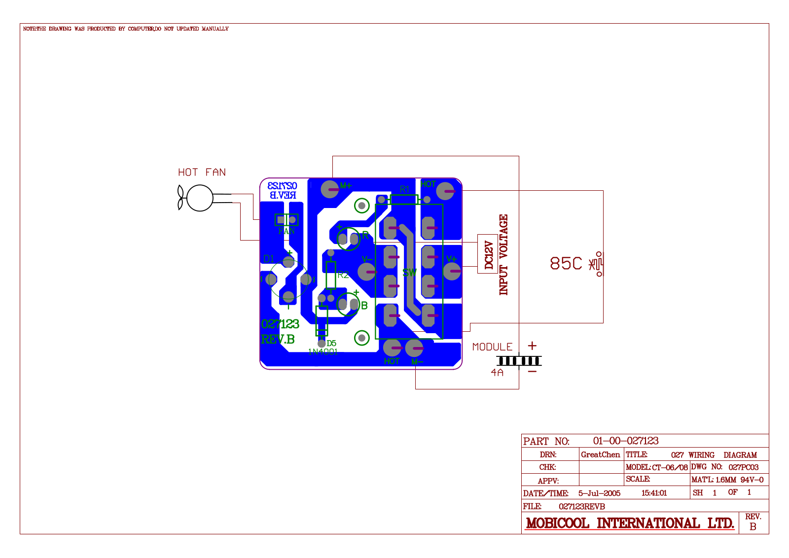 Mobicool CT-06 Schematic