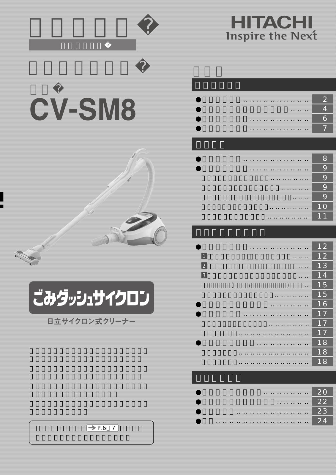 Hitachi cv-SM8 User guide