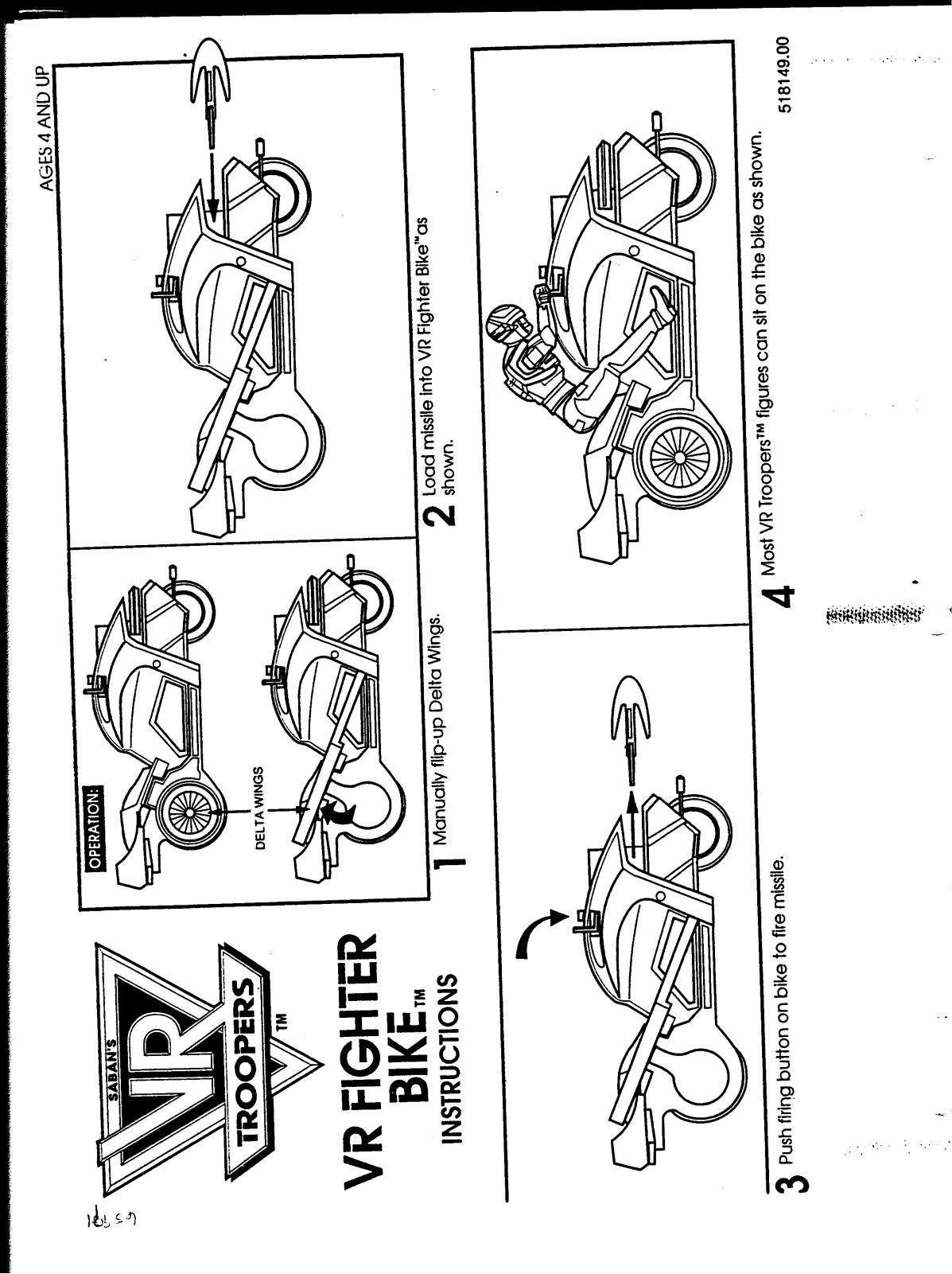 Hasbro VR FIGHTER BIKE User Manual