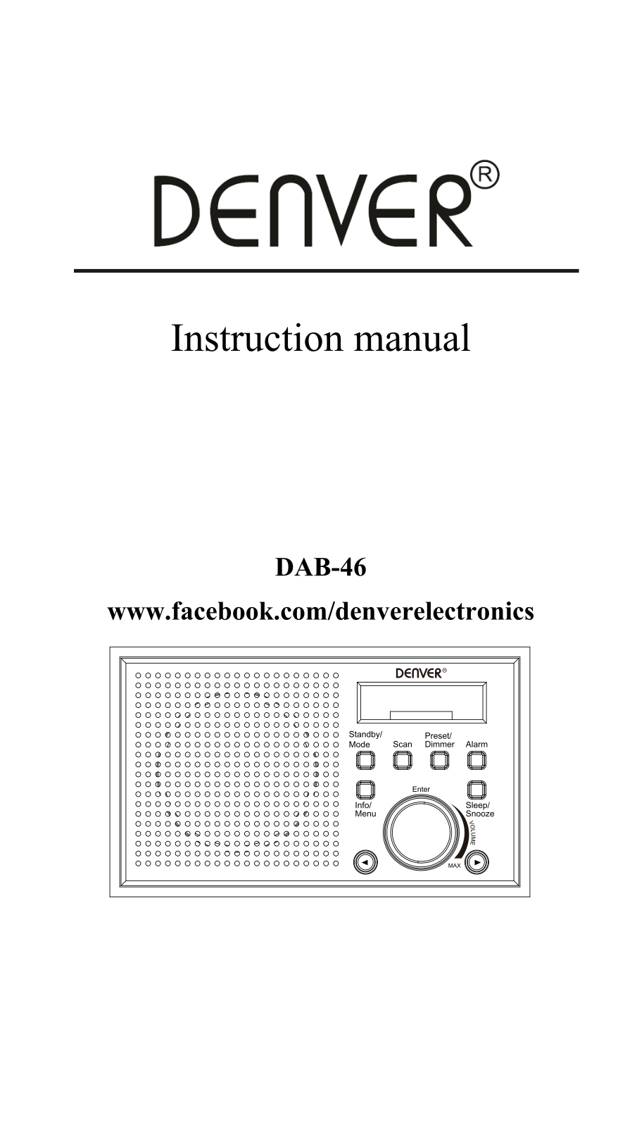 Denver DAB-46 operation manual