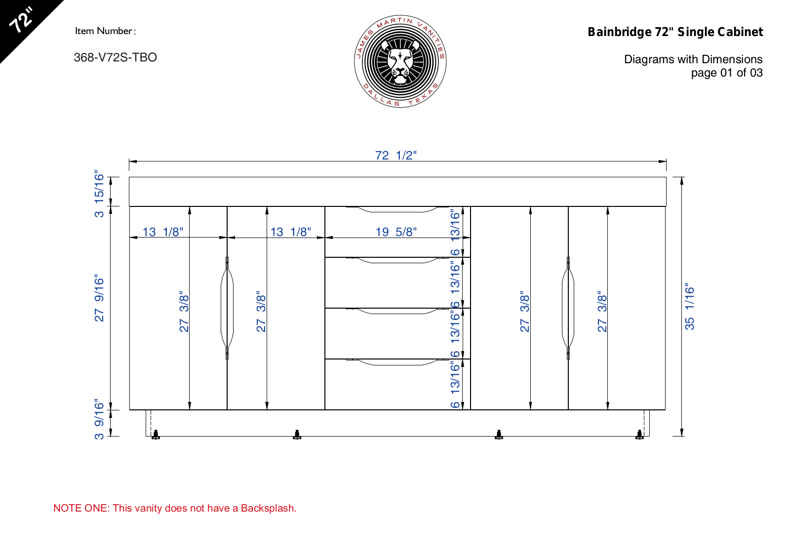 James Martin 368V72STBOMW Diagram