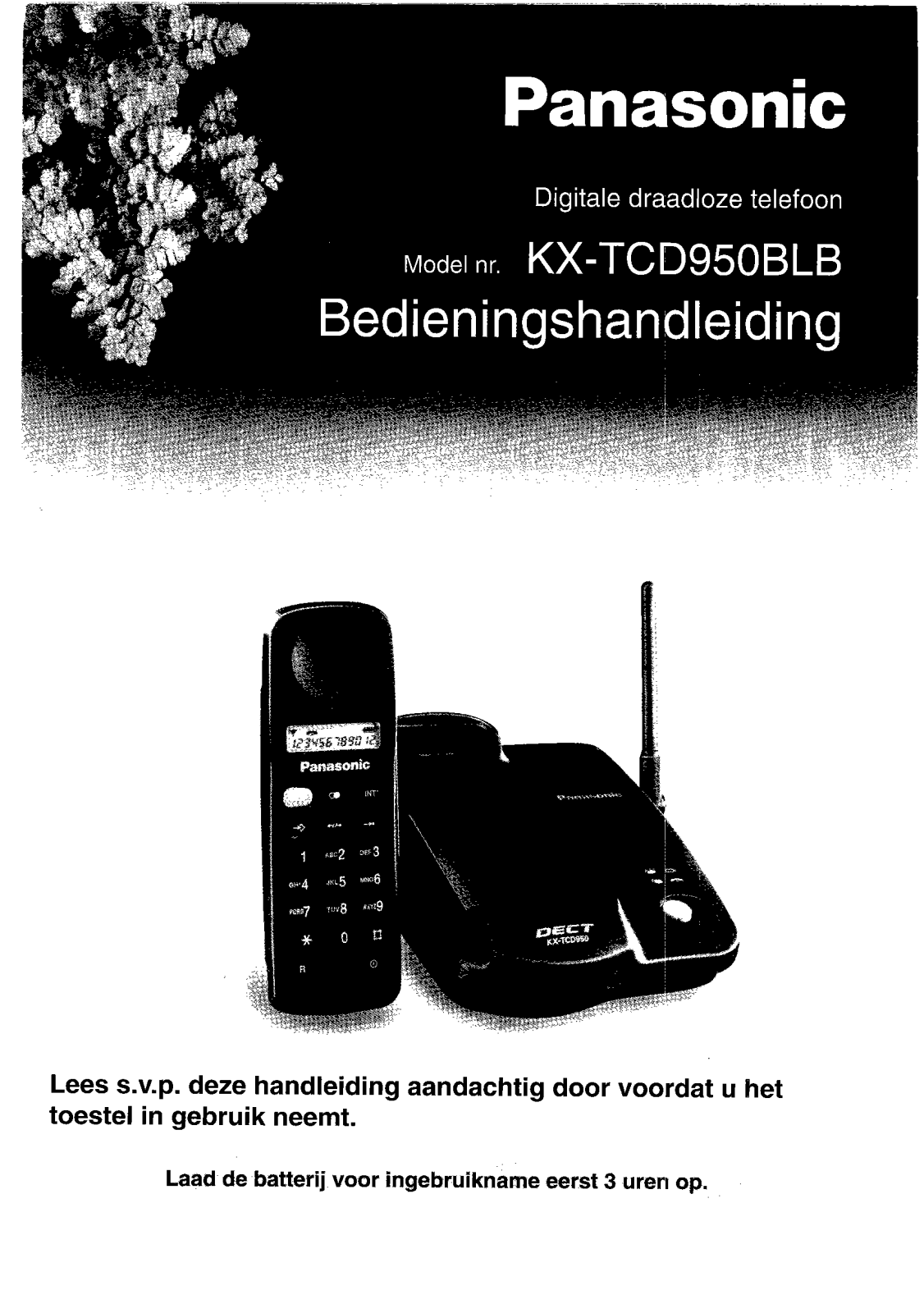 Panasonic KX-TCD950BLB User Manual