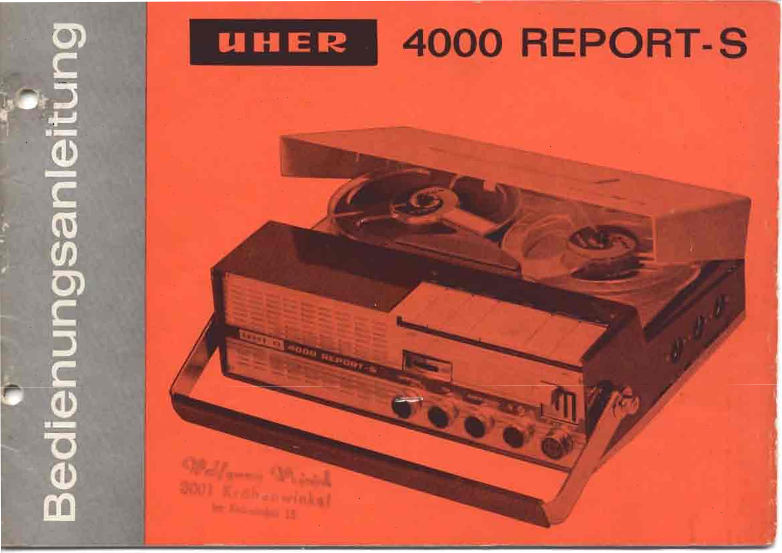 Uher 4000 Report S Owners manual