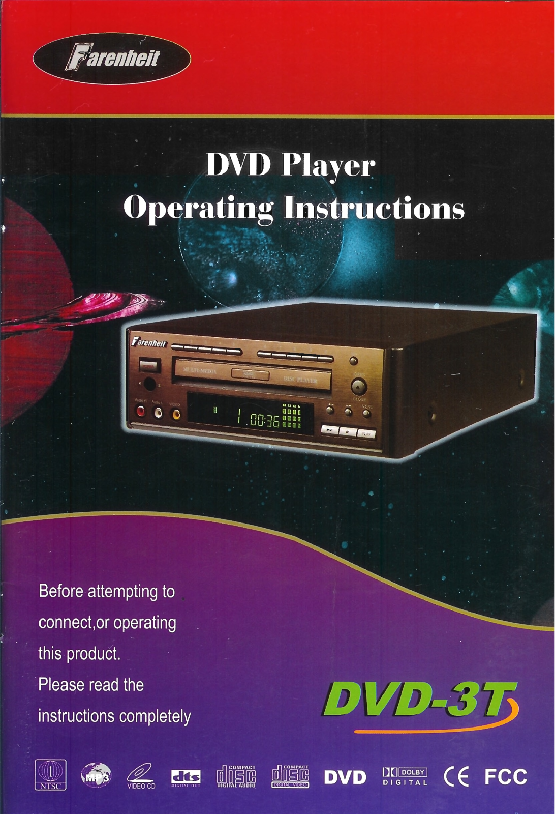 Farenheit Technologies DVD-3T User Manual