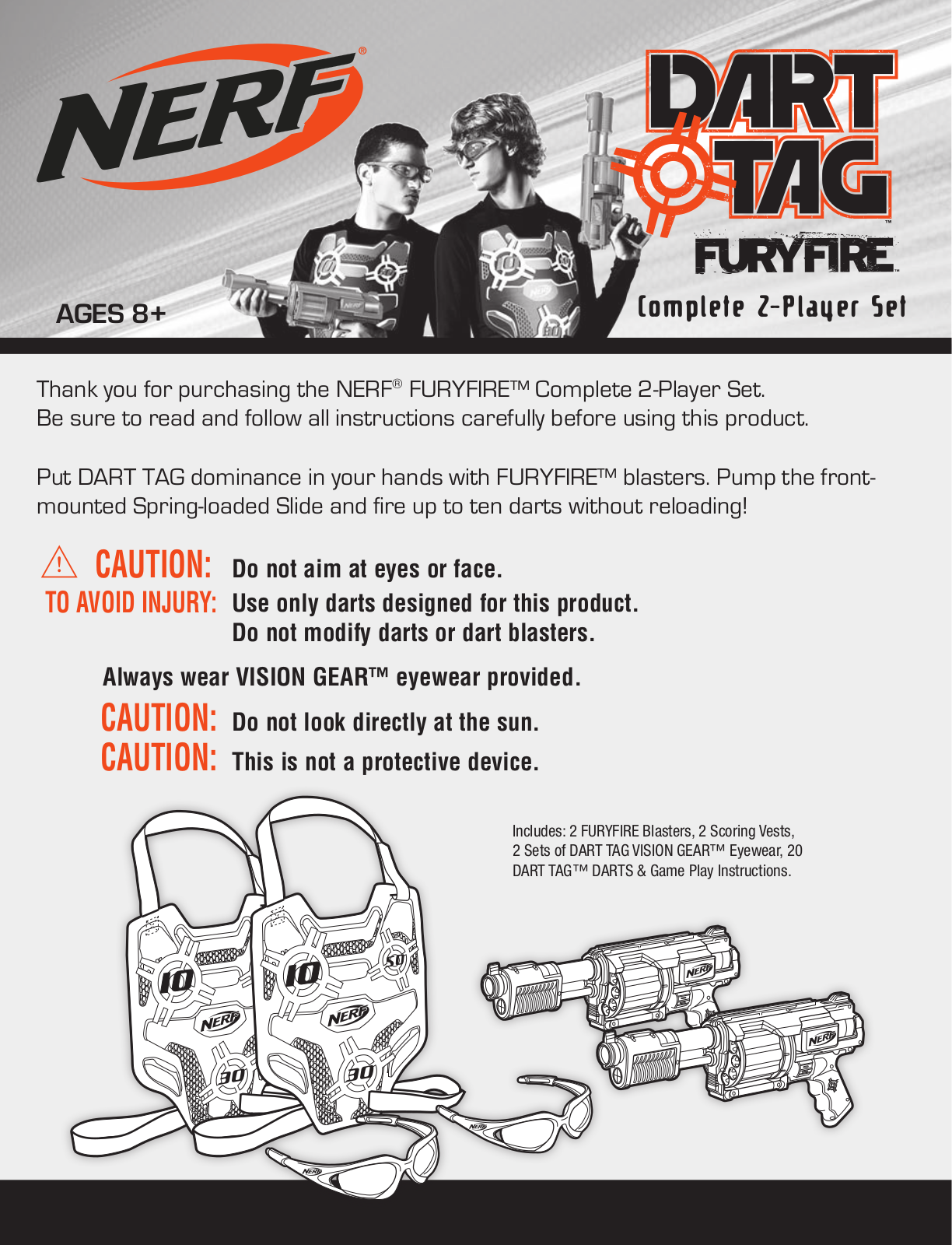 HASBRO Nerf DartTag Furyfire User Manual