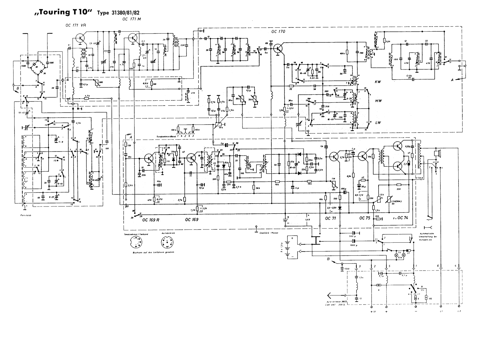 SCHAUB LORENZ Touring-T10 Schematic