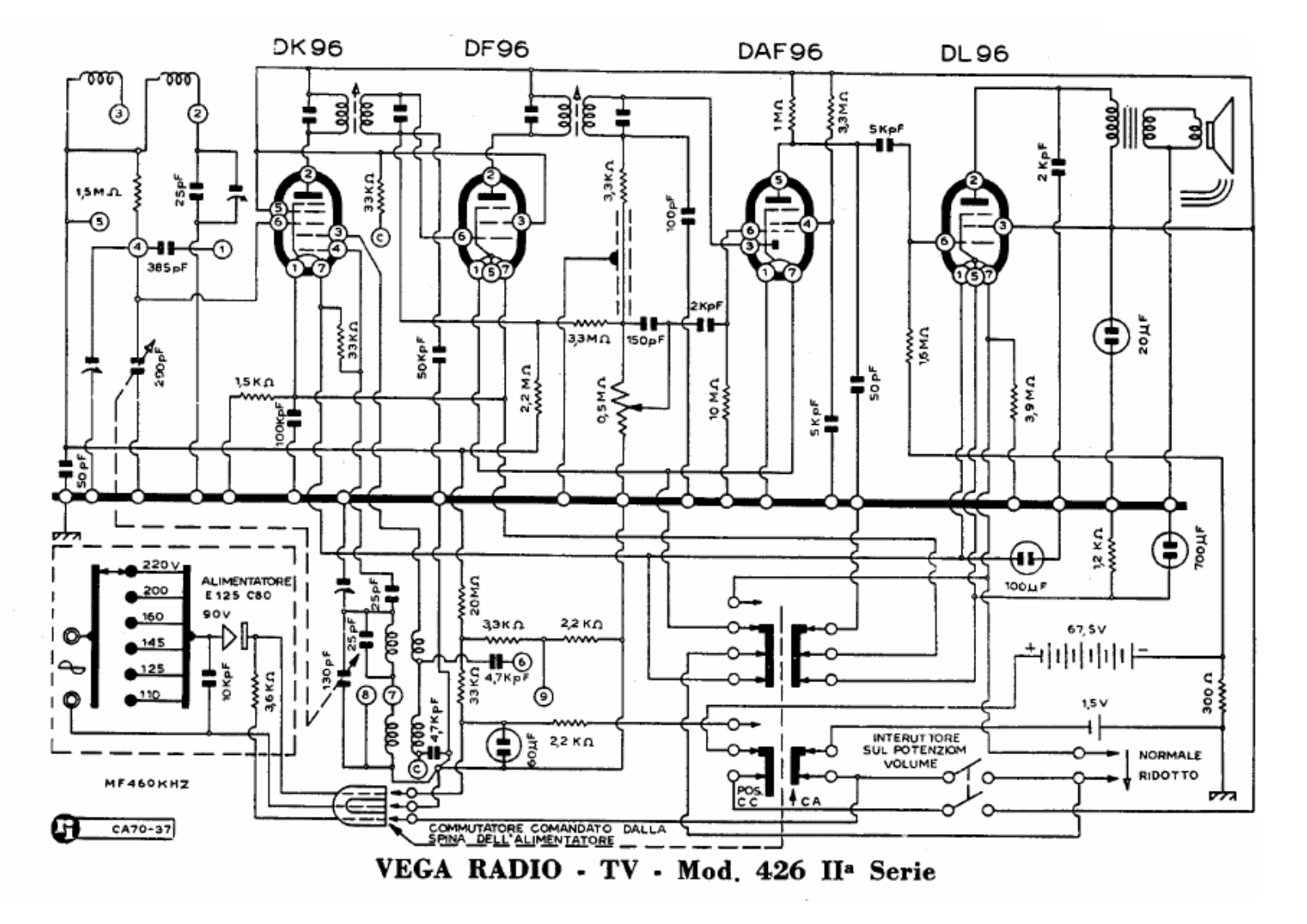 Vega 426 ii schematic