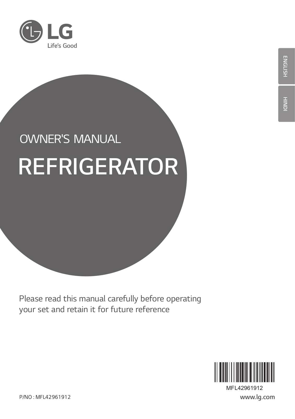 LG GL-B201RTNL, GL-B201APAN, GL-B201APRZ, GL-D201APAI, GL-D201AMLI Owner’s Manual