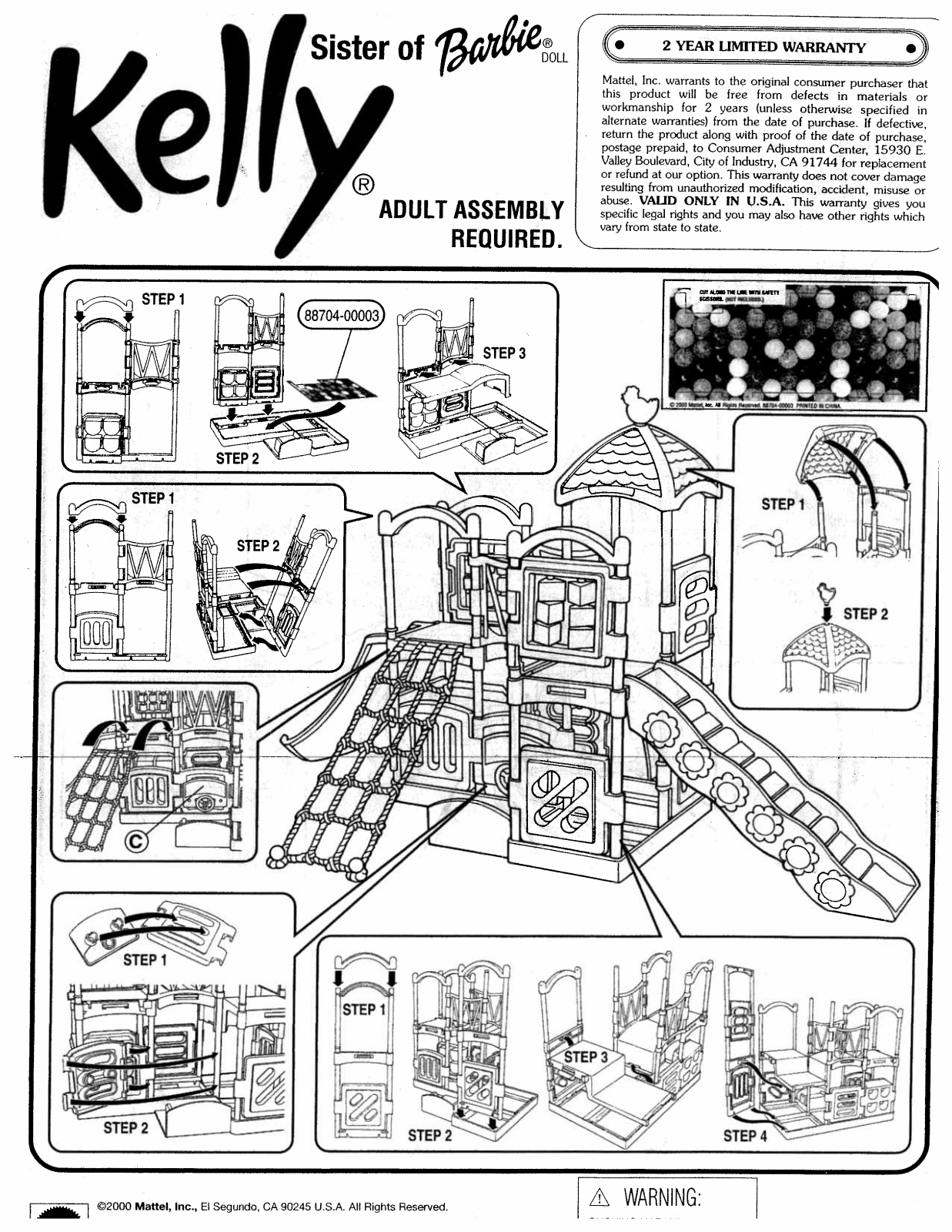 Fisher-Price 88704 Instruction Sheet