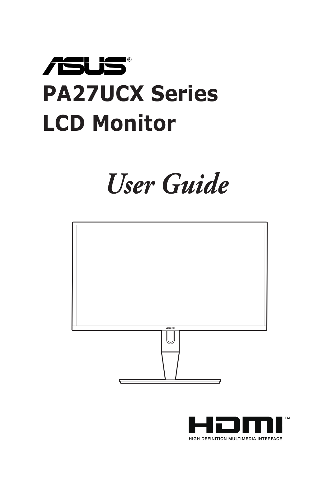 Asus PA27UCX-K User Manual