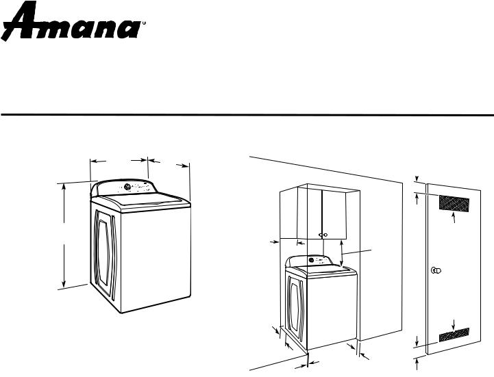 Amana NTW4516FW User Manual