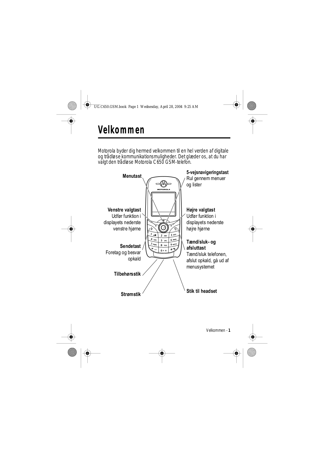 Motorola C650 User Manual