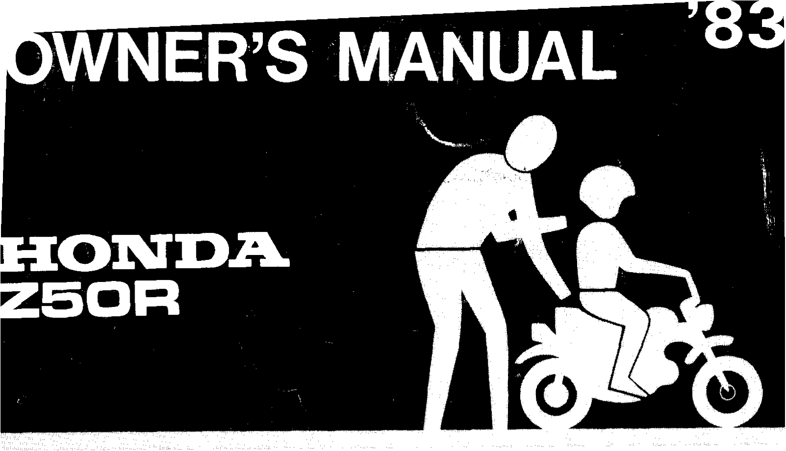 Honda Z50R 1983 Owner's Manual