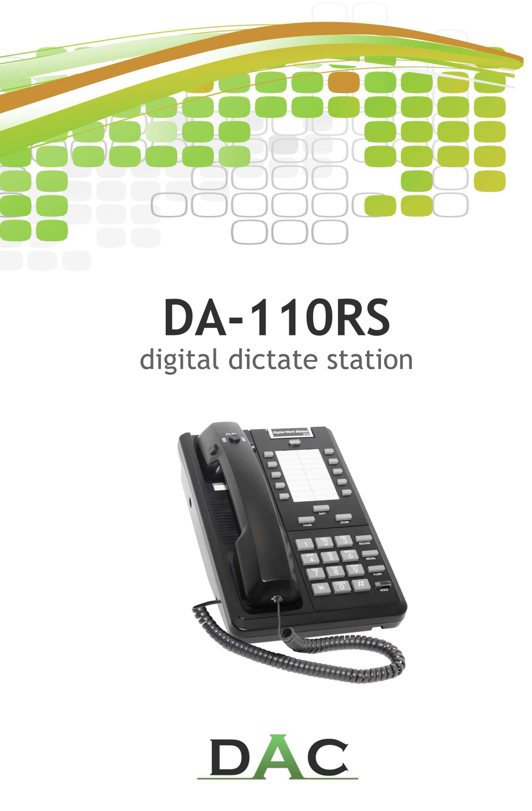 DAC DA-110RS User's Guide