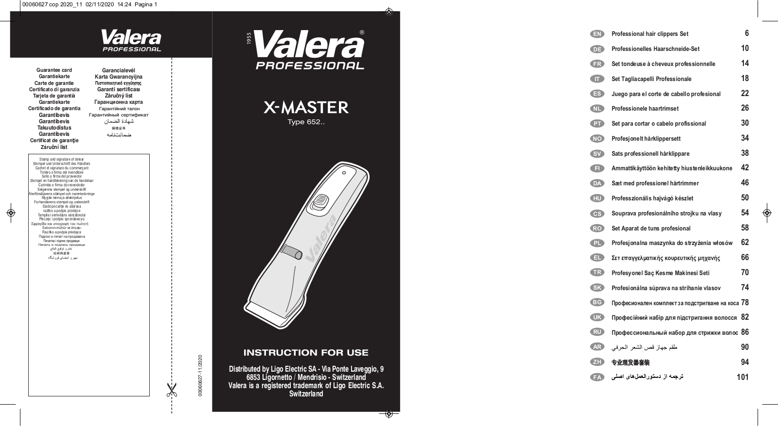 Valera 652.03 User guide - ManualMachine.com