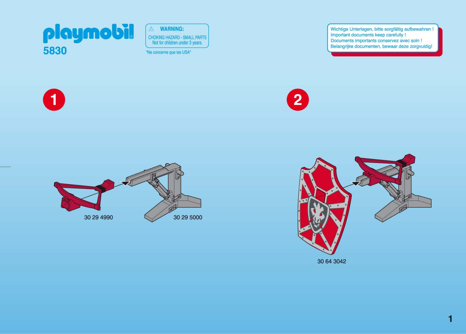 Playmobil 5830 Instructions