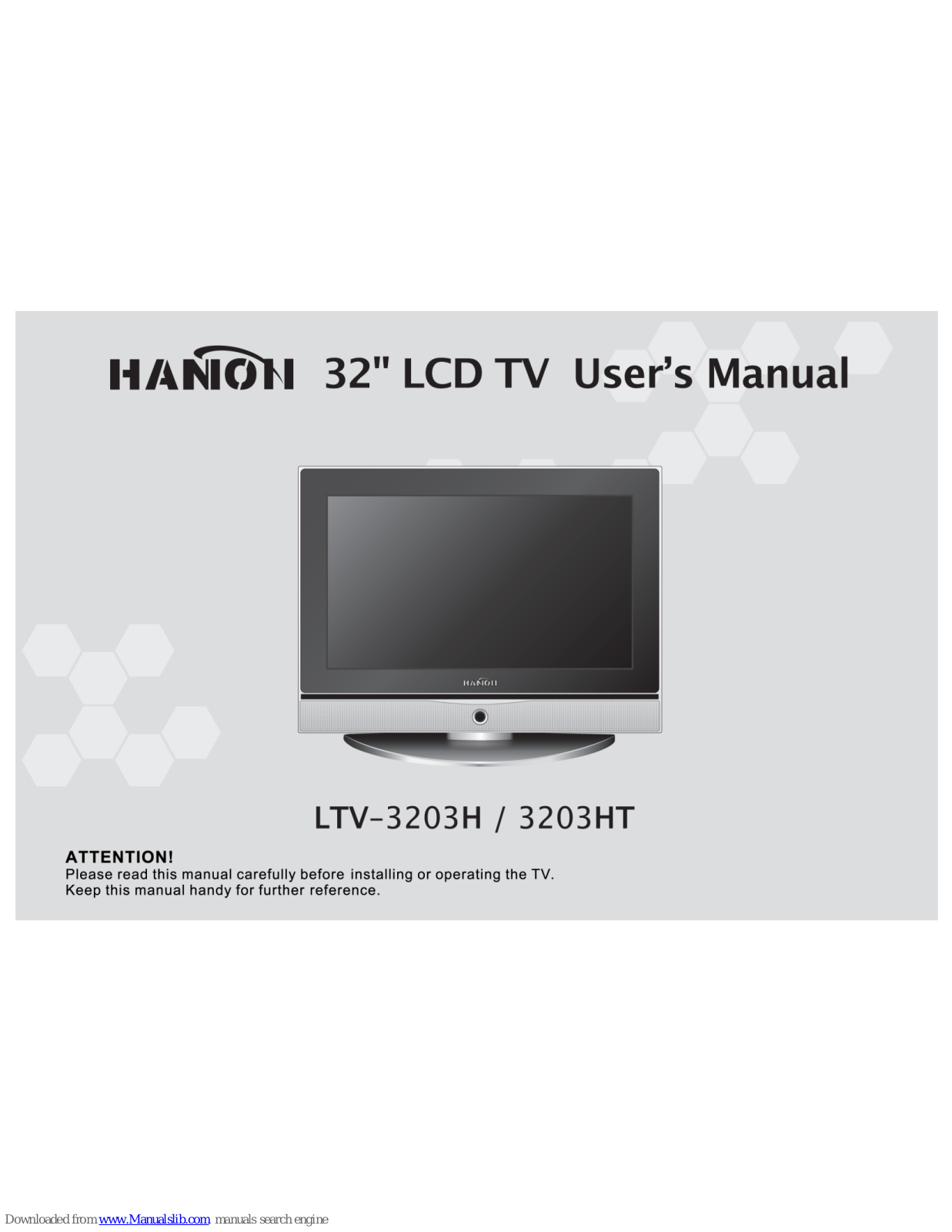 HANION LTV-3203H, LTV-3203HT User Manual