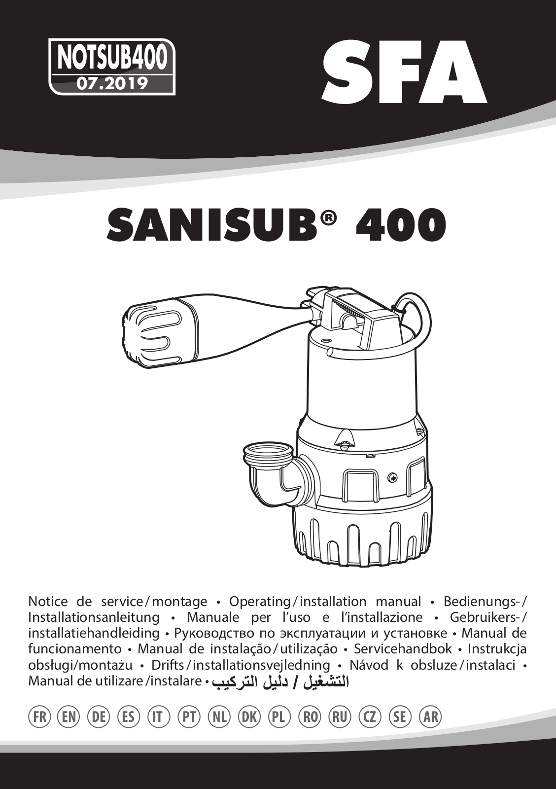 SFA Sanisub 400 User guide - ManualMachine.com