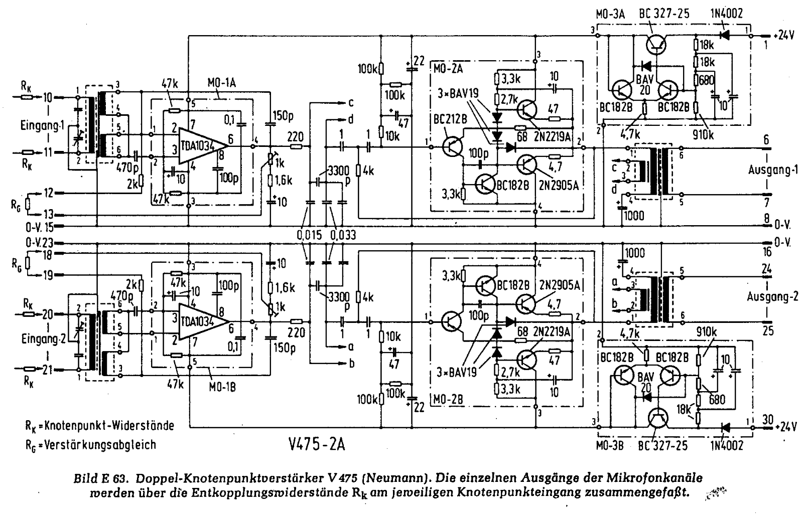 Neumann v475 schematic