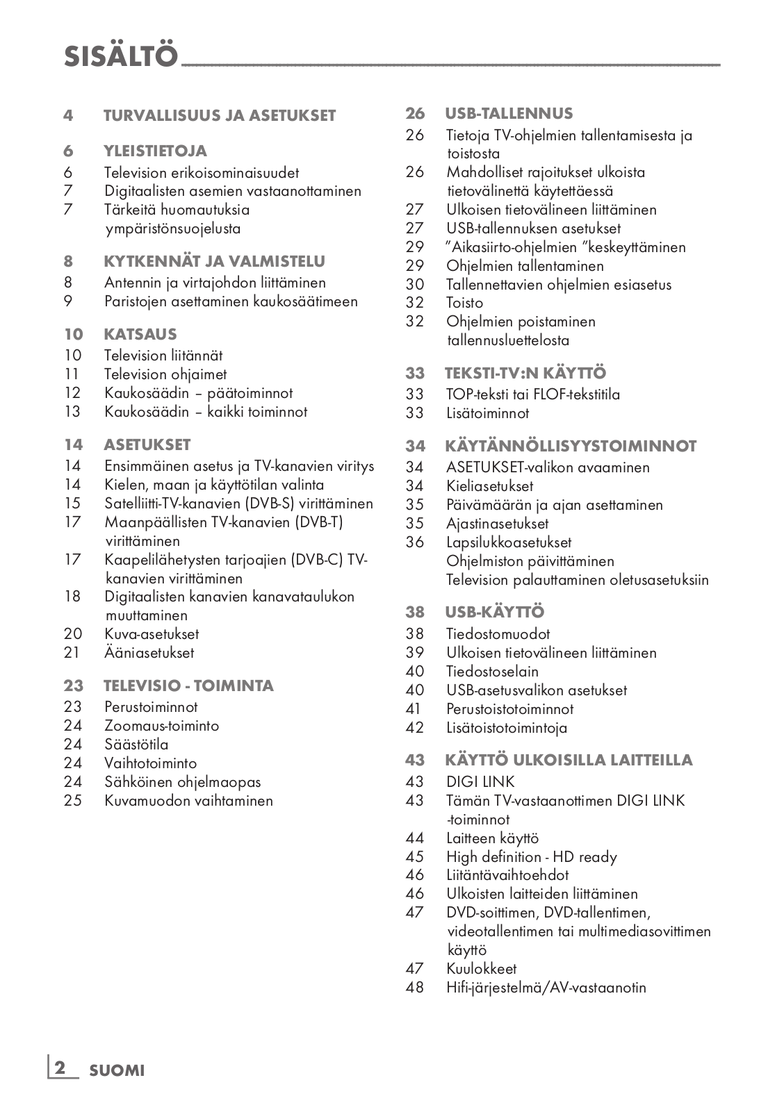 Grundig FINE ARTS 46 User Manual