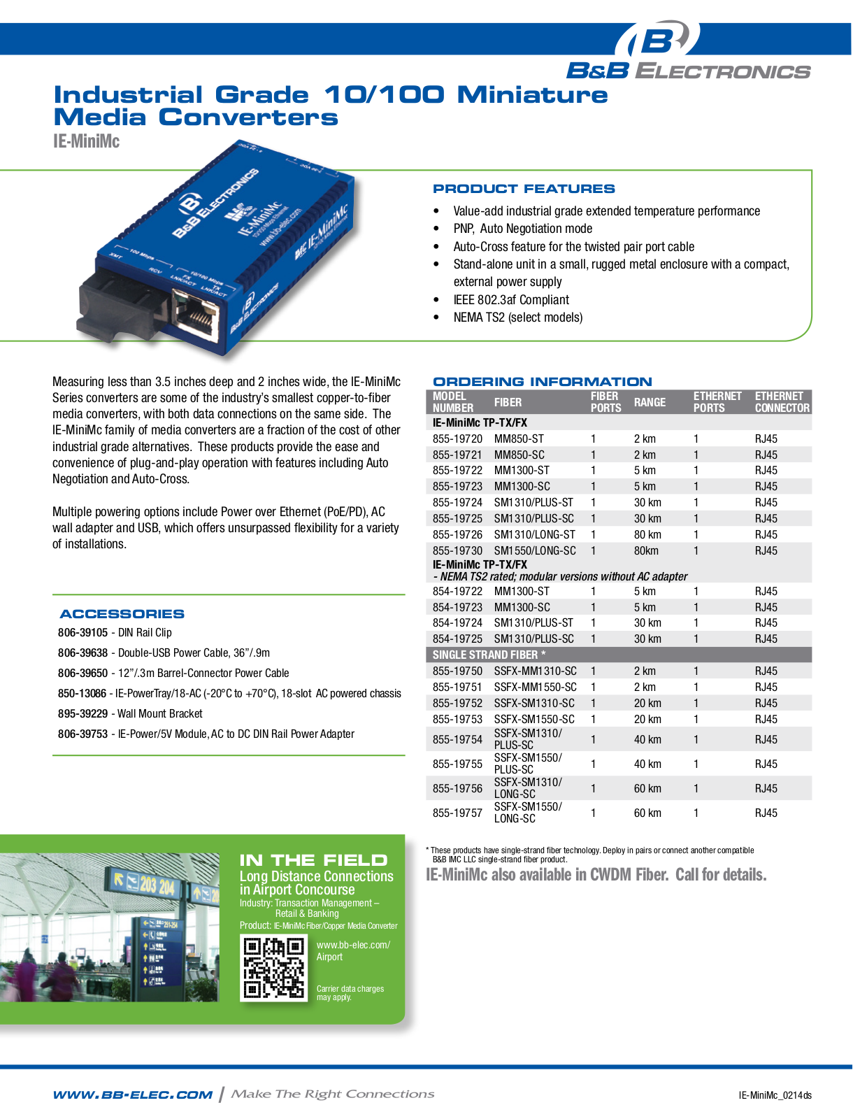 B&B Electronics 855-19720-57 Datasheet