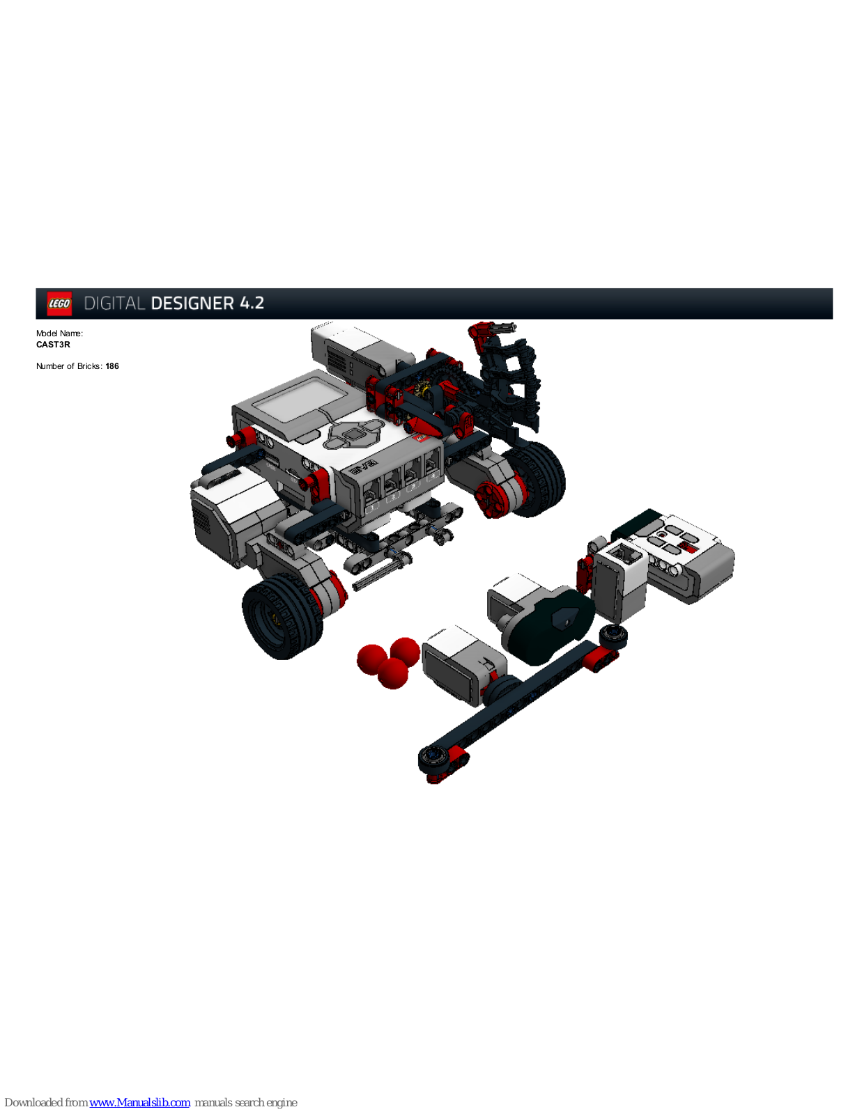 LEGO Digital Designer 4.2 CAST3R Building Instructions