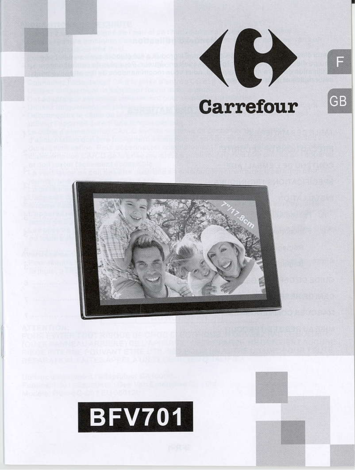 CARREFOUR BFV701 User Manual - ManualMachine.com
