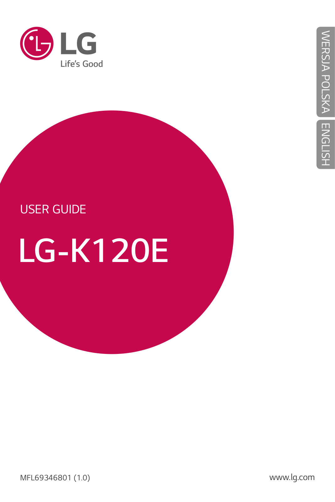 LG LG-K120E Operating Instructions