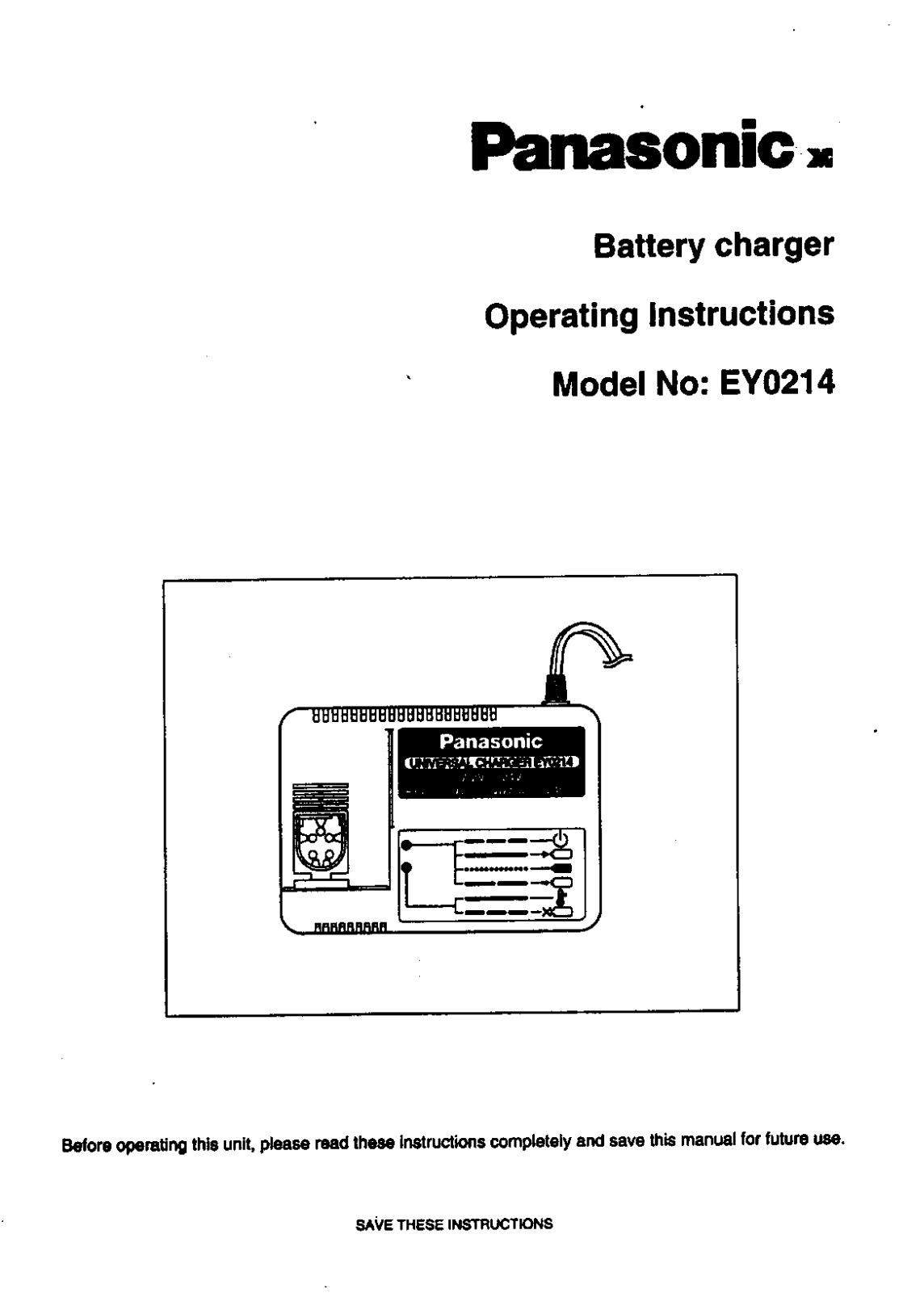 Panasonic EY0214 User Manual