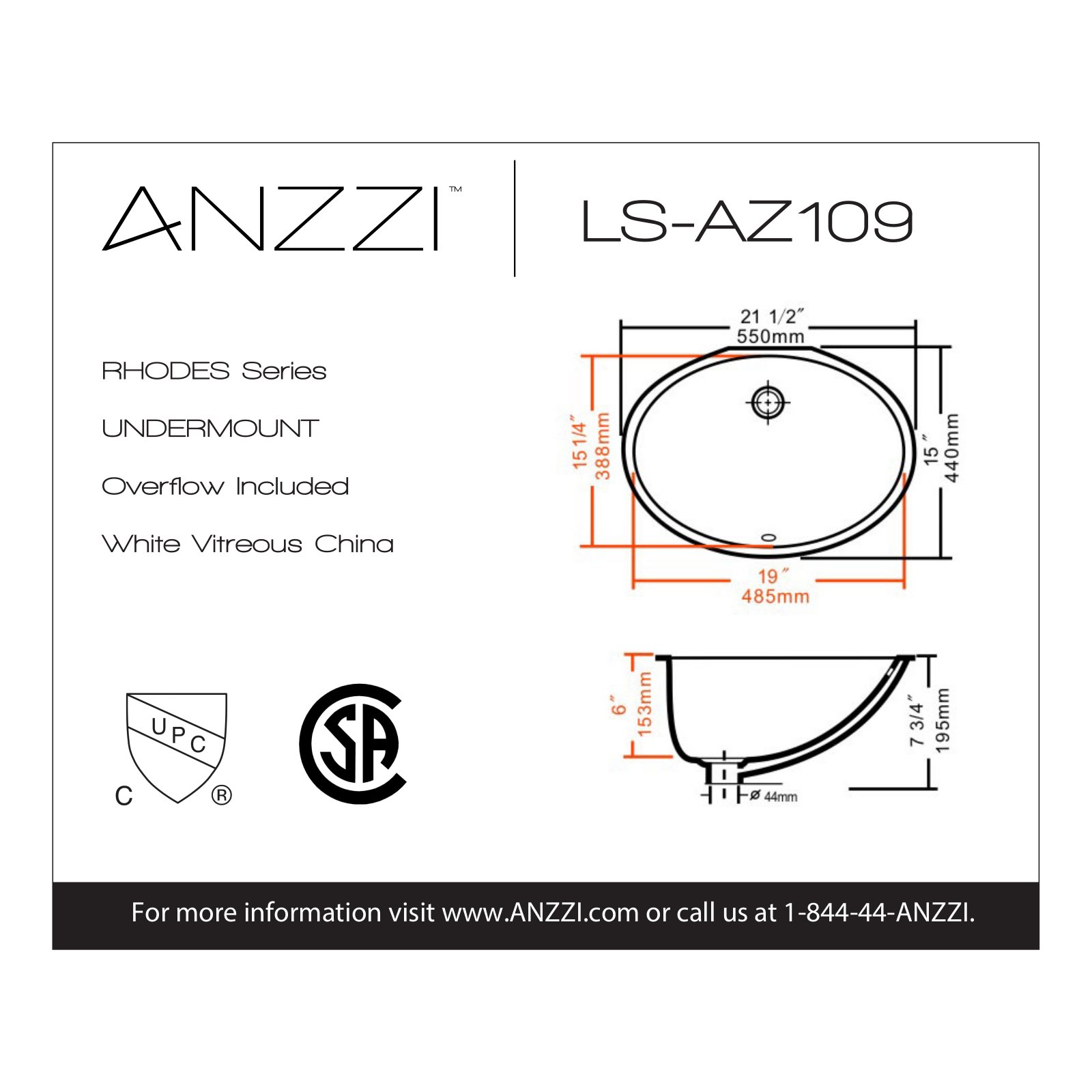 ANZZI ANZI1686 Specifications - ManualMachine.com