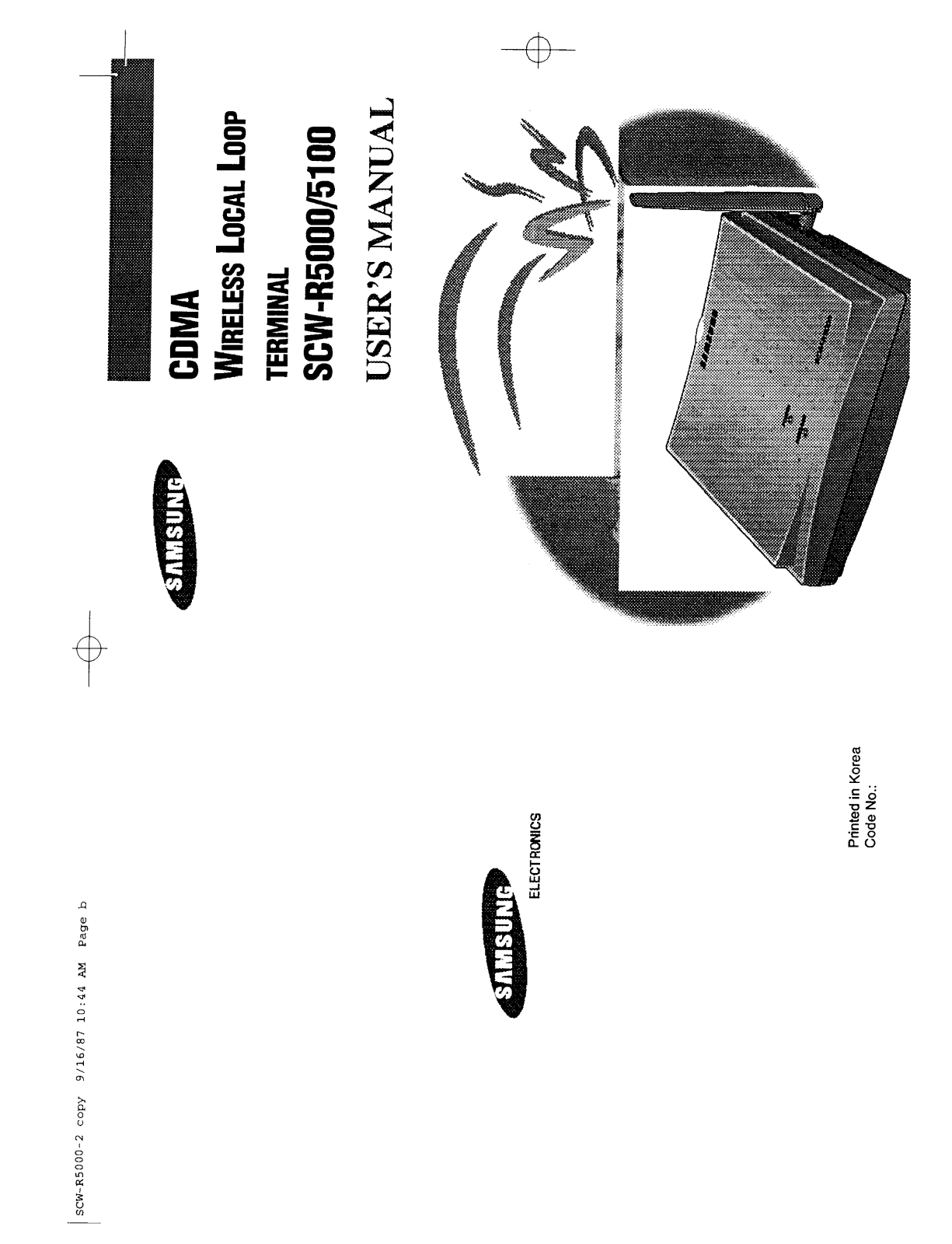 Samsung SCWR5000 Users Manual
