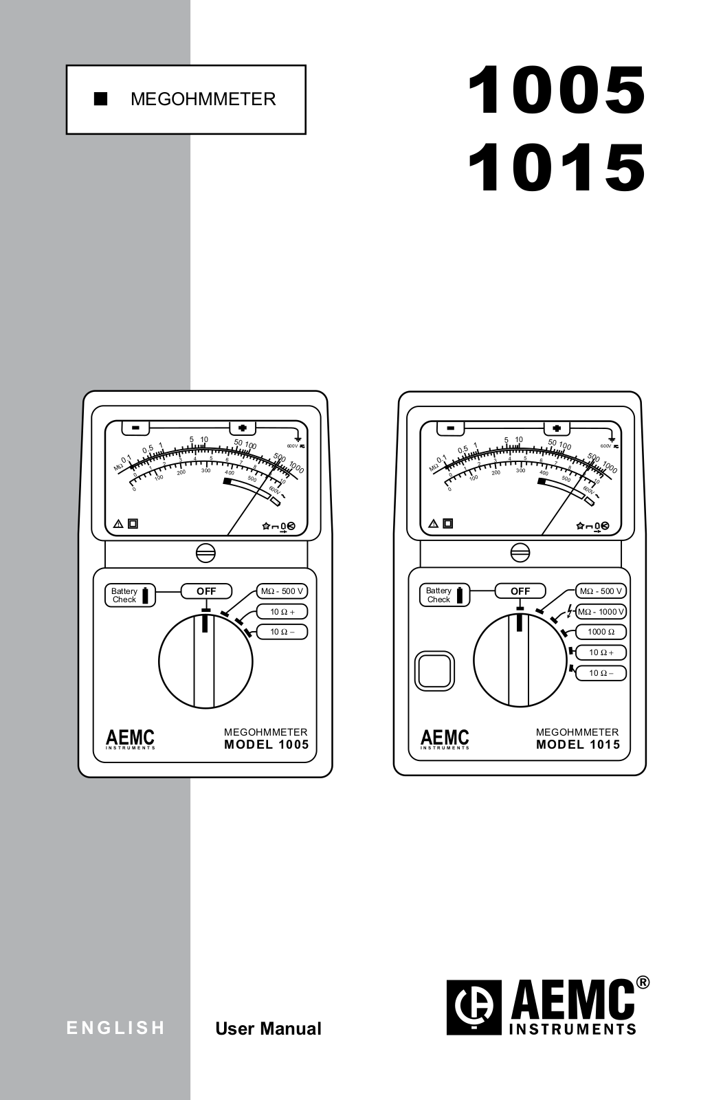 Aemc instruments 1015, 1005 User Manual