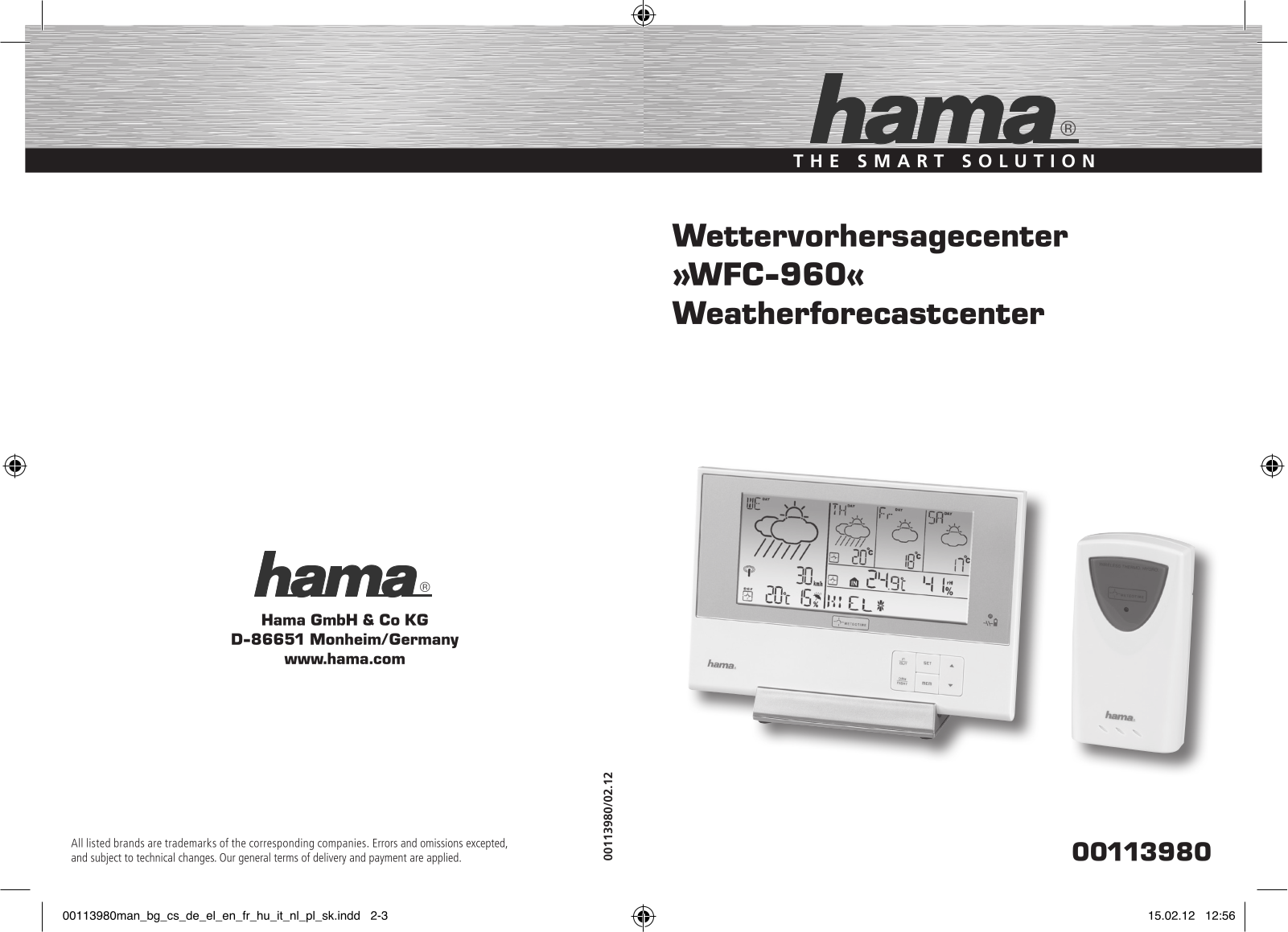 HAMA WFC-960 User Manual