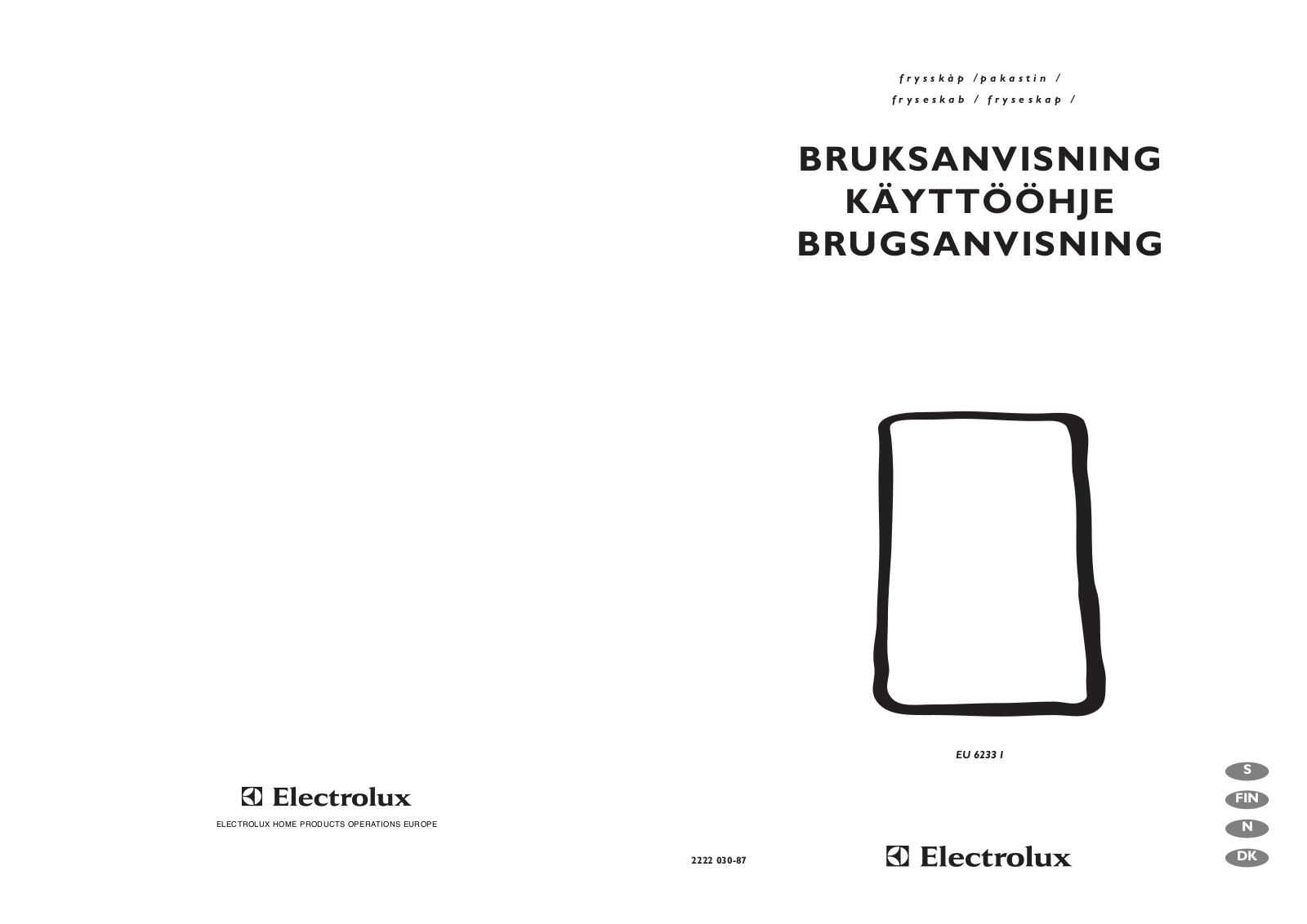 AEG EU6233I User Manual