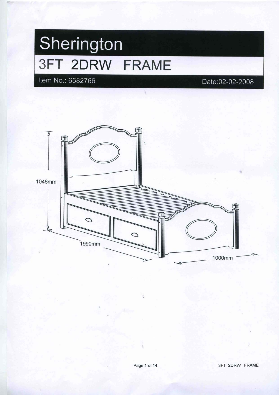 Argos 6637446 ASSEMBLY INSTRUCTIONS