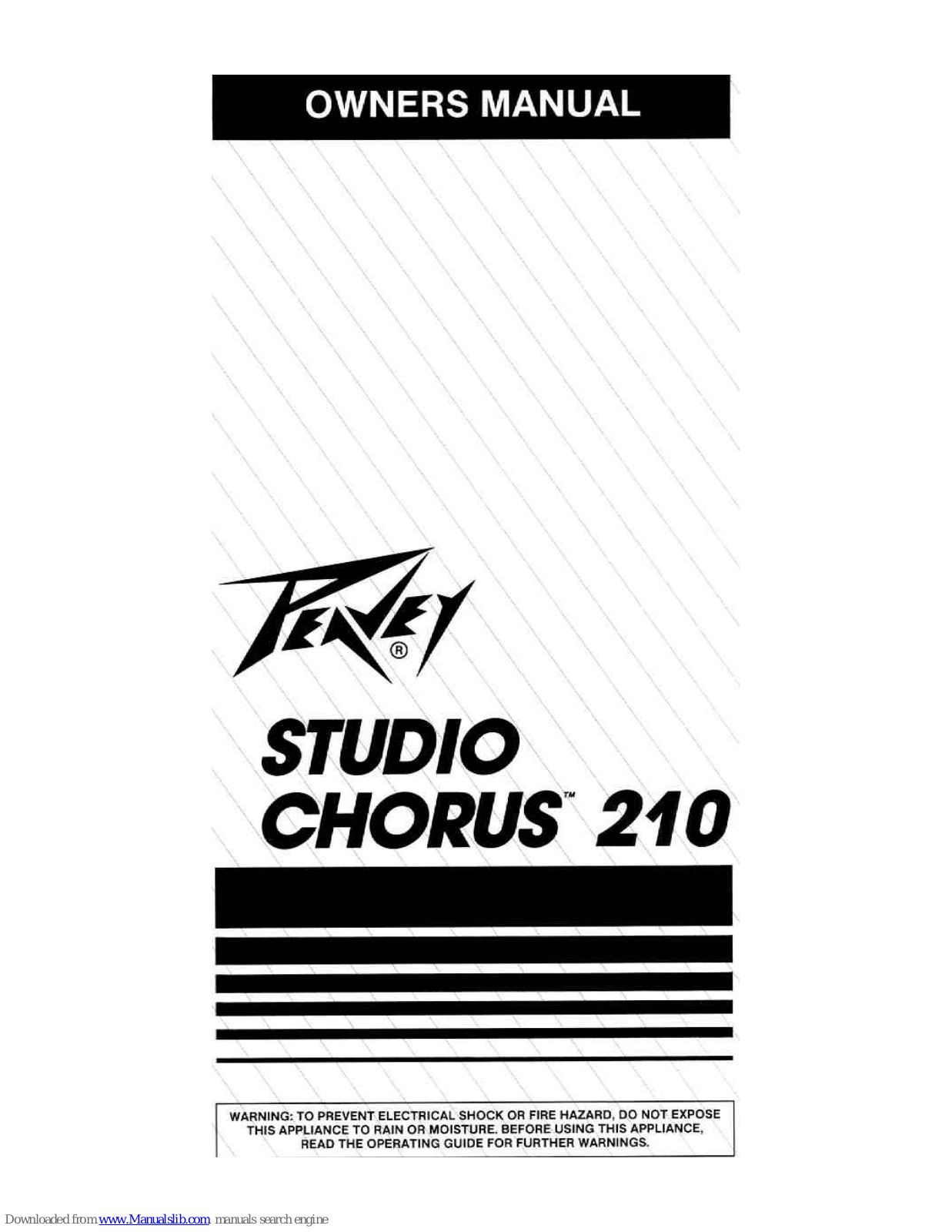 Peavey Studio Chorus 210 User Manual