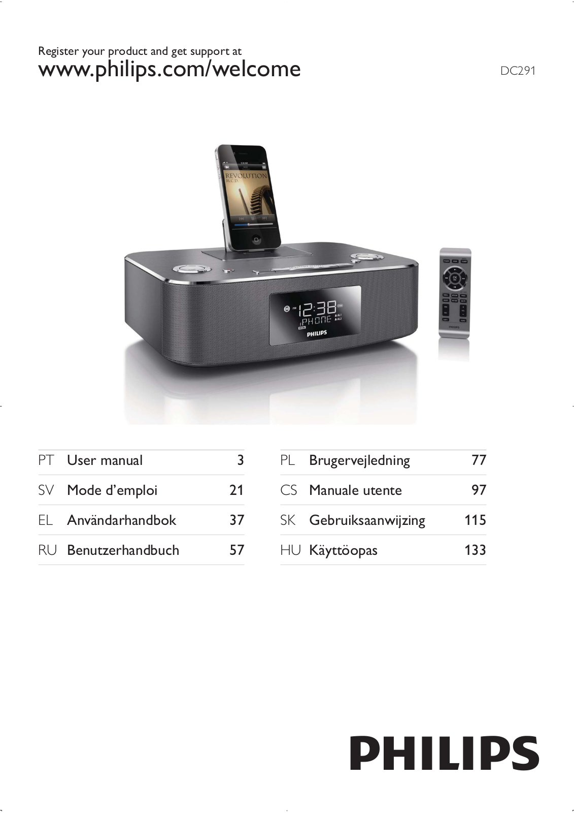 PHILIPS DC291 User Manual