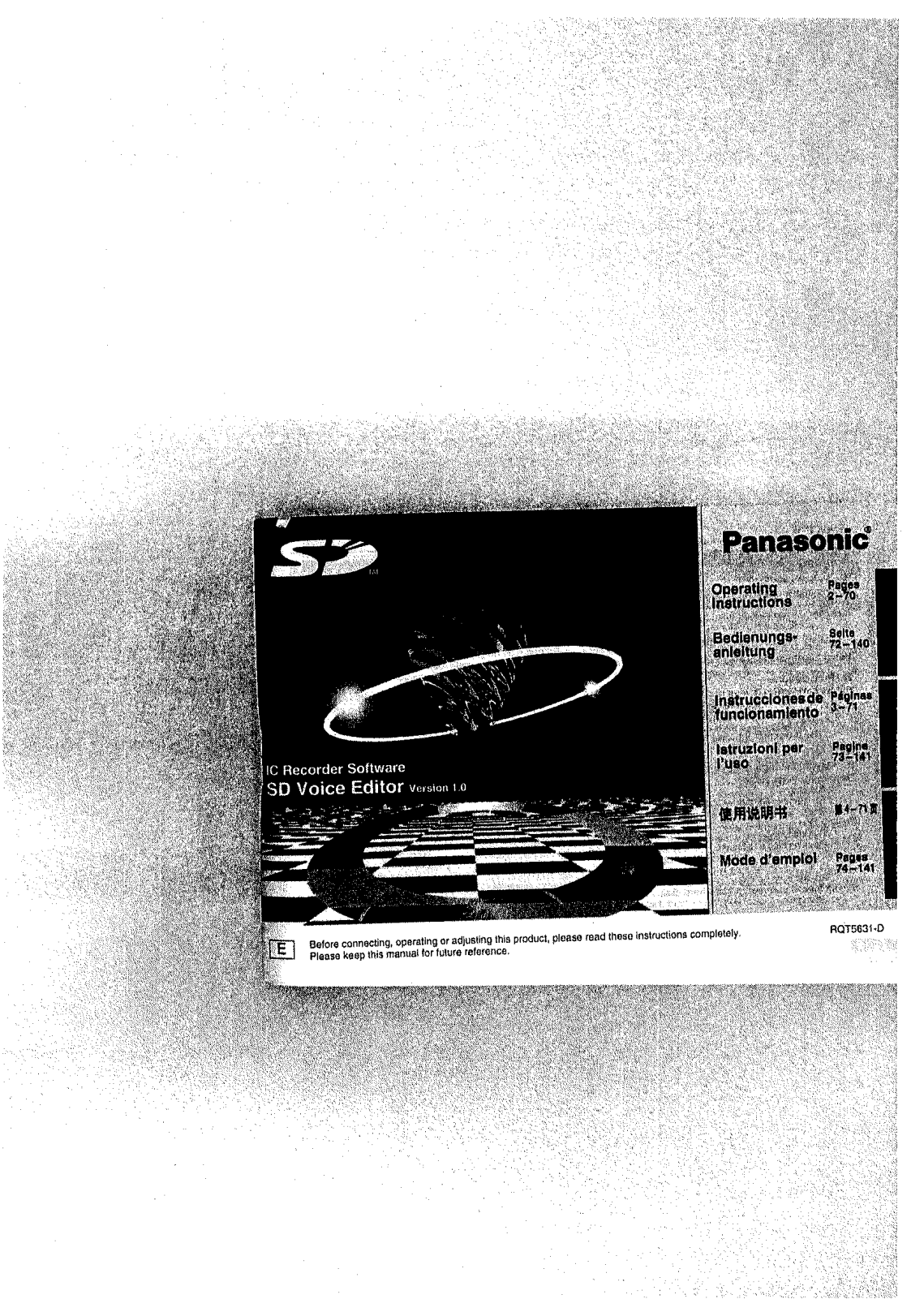 Panasonic RR-XR320 User Manual