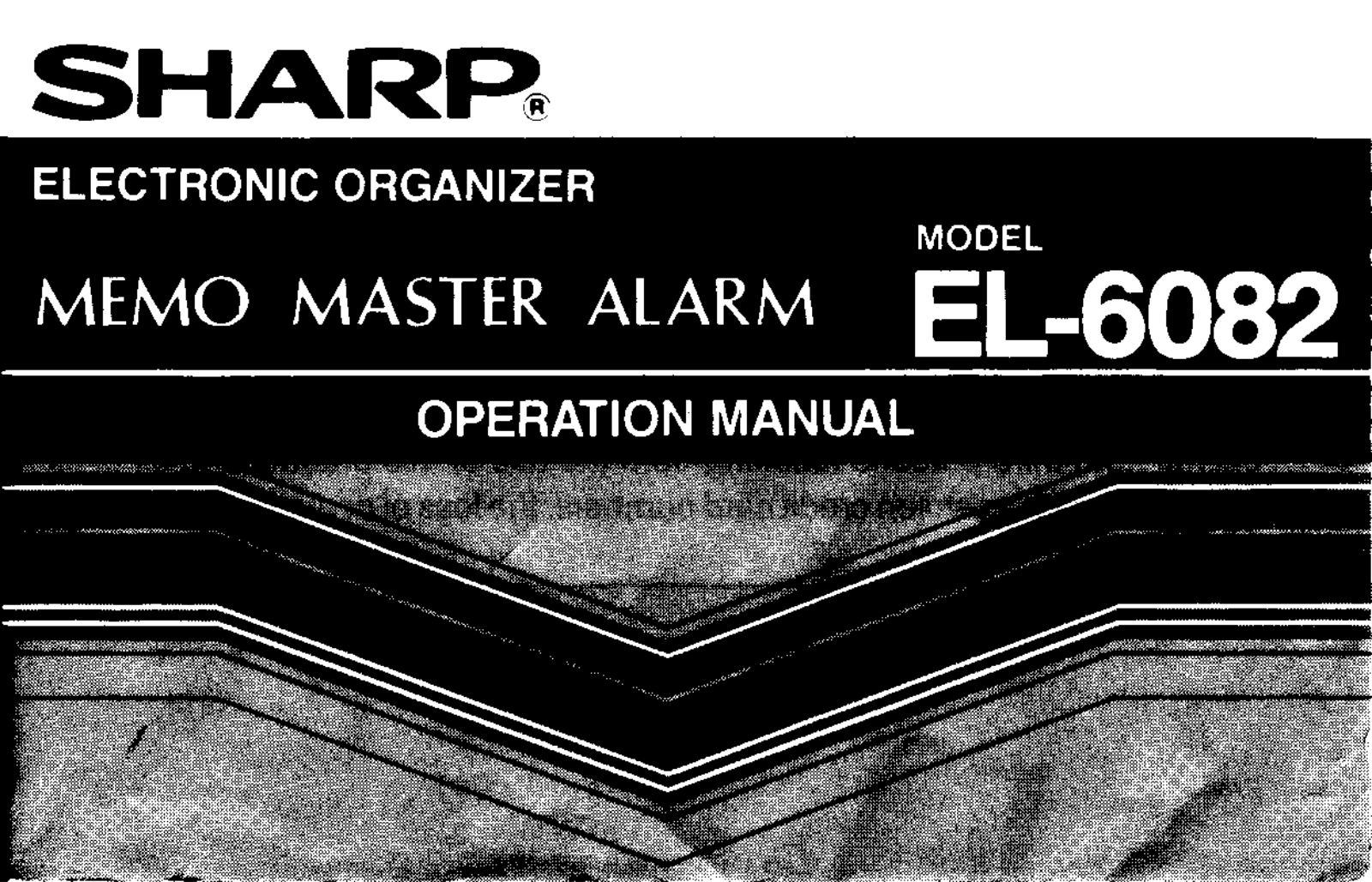 Sharp EL-6082 User Manual