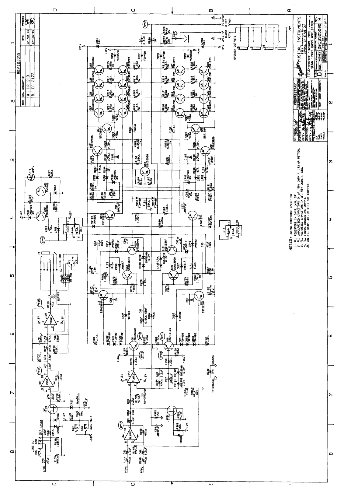 Sunn 1200s schematic