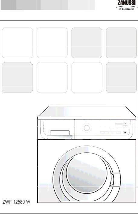 Zanussi ZWF12580W User Manual