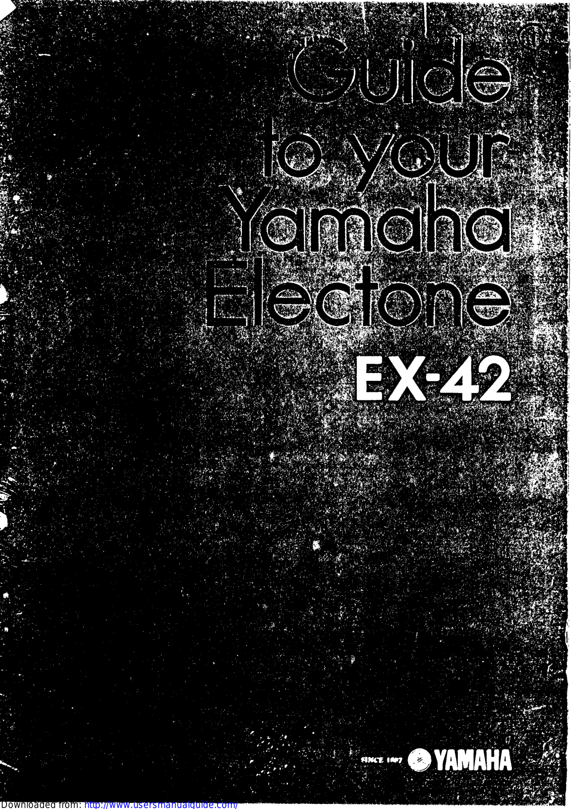 Yamaha Audio EX-42 User Manual