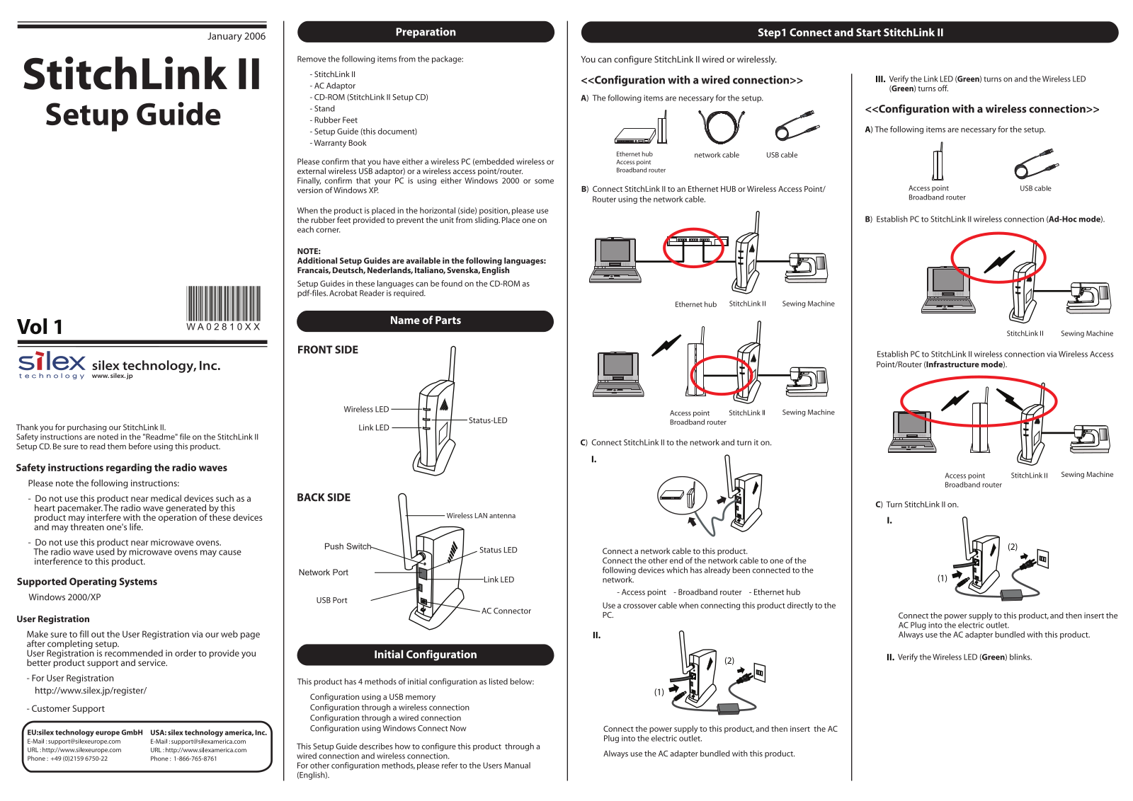 Pfaff STITCHLINK II SETUP GUIDE